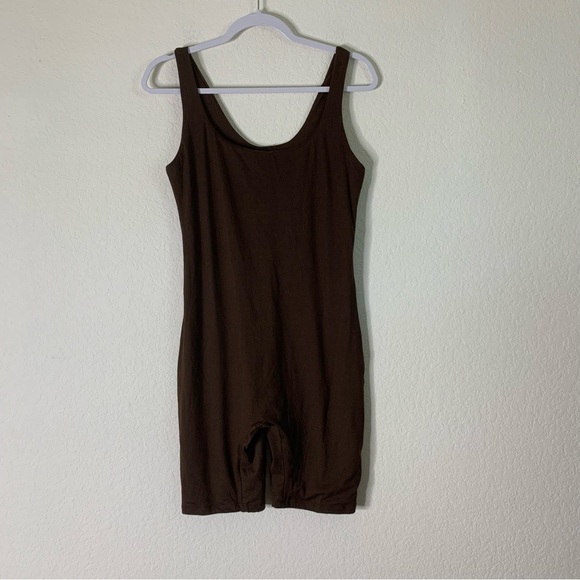 Bumpsuit Womens brown the Cindy maternity romper L - Picture 2 of 8